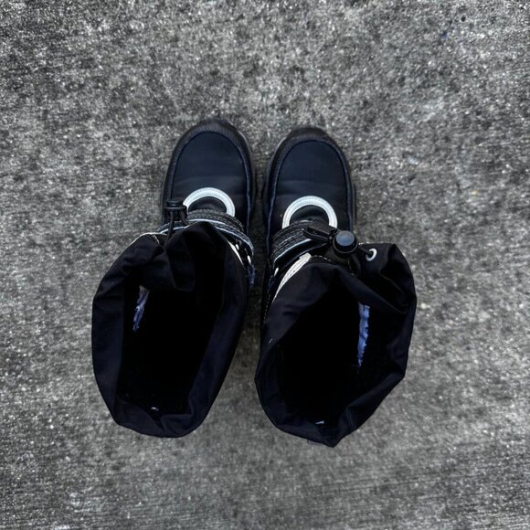 LANDS END Insulated Unisex Boots with Reflective Piping Velcro Closure and Anti- - Picture 3 of 4